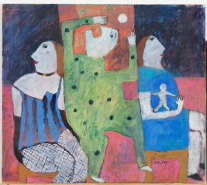 Hombre en el medio, 2002 de Susan Bower